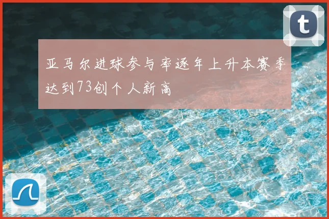 亚马尔进球参与率逐年上升本赛季达到73创个人新高