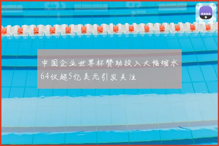 中国企业世界杯赞助投入大幅缩水64仅超5亿美元引发关注